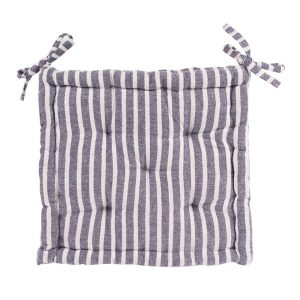 40cm French Mattress Seat Cushion - Blue Stripe