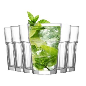 365ml Aras Highball Glasses - Pack of Six - Clear