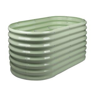 Rounded Raised Garden Bed - 120cm x 60cm x 60cm - Green