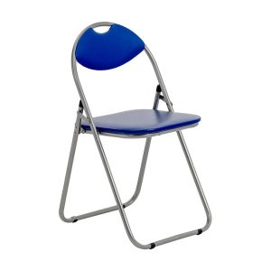 Padded Steel Folding Chair - Blue