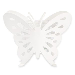 Crown & Brooke White Butterfly Tea Light Holder