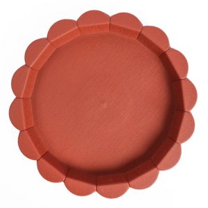 For the Love Of Gardening Medium Crimp Saucer Assorted Colours 24cm