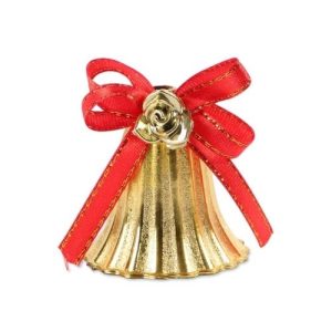 Christmas Gold Hanging Bells 6 Pack