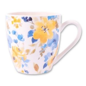 Blue & Yellow Floral Hugga Mug