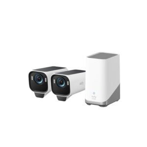 eufy Security eufyCam S3 Pro 2-Cam Kit Solar Security Camera Outdoor Wireless with Solar Panel, Colour Night Vision, 4K, Forever Power 2.0, Face Recog