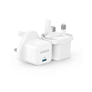 USB C Plug, Anker 2-Pack PowerPort III 20W Cube Fast Charger for iPhone 15/15 Pro/15 Pro Max/14 Pro/14 Pro Max, Galaxy, iPad (Cable Not Included)