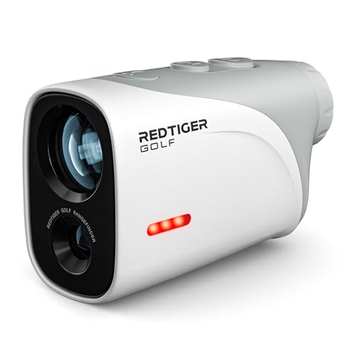 REDTIGER Mini Golf Range Finder with 1200 Yards, IP65 Range Finder Golf with Slope Switch, 7X Magnification, Magnetic & Rechargeable Rangefinder, Flag