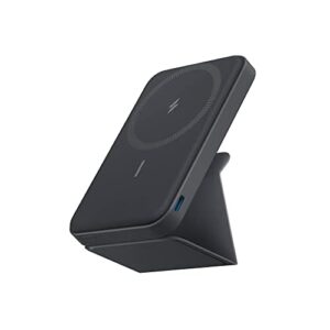 Anker Power Bank, 622 Magnetic Battery (MagGo), 5000mAh Foldable Magnetic Wireless Portable Charger and USB-C for iPhone 16/16 Plus/16 Pro/16 Pro Max,