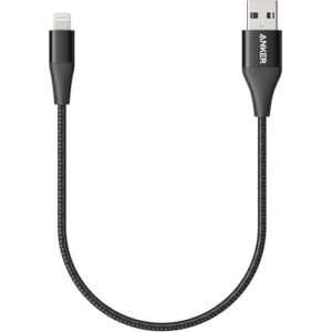Anker PowerLine+ II Lightning Cable, MFi Certified for iPhone 14 Plus 14 14 Pro Max 13 13 Pro 12 11 X XS XR (Charger Not Included) (1 ft, Black) 1ft B