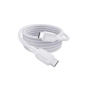 Anker 240W USB-C to USB-C Cable, 6 ft Double Braided Nylon Type C Charging Cable, for MacBook Pro, iPhone 17/16/15, iPad Pro, Samsung Galaxy,and More
