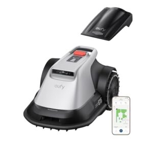 eufy E15 Robot Lawnmower, No Boundary Wire, No RTK, No Signal Problems, Hands-Free Auto-mapping, For Gardens up to 800 m², TrueVision Technology, Pre