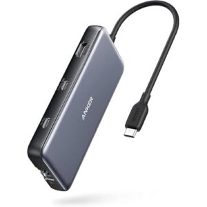 Anker 555 USB-C Docking Hub (8-in-1) PowerExpand Adapter, 85W Power Delivery, 4K 60Hz HDMI, 10Gbps USB-C & 2 USB-A Data Ports, Ethernet Port, MicroSD