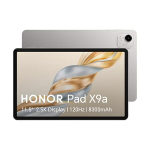 HONOR Pad X9a, 11.5â³ 120Hz 2.5K HONOR Fullview Display,128GB Storage, 8300mAh Battery, Slim Metal Body, Four Speakers,Android 15,Gray-New