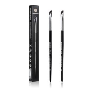 EIGSHOW Eyeliner Brush, Fine Angled Eyeliner Brush, Ultra Thin Curved Brush Sets, 2 PCS Makeup Brushes Sets, Eye Brushes Set Tools, Black (E865) E8652