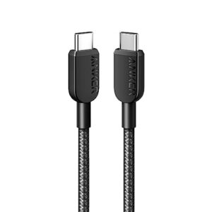 Anker USB C to USB C Charger Cable (3 ft / 0.9 m), 60W USB 2.0 Type C Cable, Fast Charging Power for iPhone 17/16/15, iPad Pro, Samsung Galaxy, MacBoo