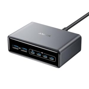 Anker Prime Charger, 200W 6-Port GaN Charging Station, Fast Charging USB C Charger, Compatible with iPhone 17/16/16 Pro/15 Pro, MacBook Pro/Air, iPad