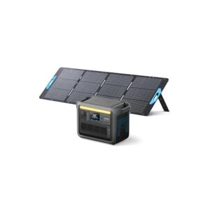Anker SOLIX C1000 Portable Power Station with 200W Solar Panel, 1800W Solar Generator, LFP (LiFePO4) Battery, 4 AC Outlets, Up to 2400W for Home, Powe