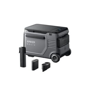 Anker SOLIX EverFrost 2 40L Car Fridge & Cooler with Road Trip Kit, Powered Cooler with 288Wh Battery, Powered by AC/DC or Solar, For Camping, Travel,