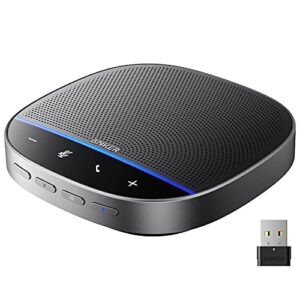 Anker PowerConf S500 Speakerphone with Zoom Rooms and Google Meet Certifications, USB-C Conference Speaker, Bluetooth Speakerphone for Conference Room