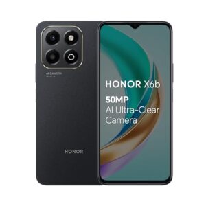 HONOR X6b Mobile Phone Unlocked, 6.56-Inch 90Hz Fullview Display, 4GB+128GB, 5200 mAh Long-lasting Battery, 50MP Triple Camera, Android (2 Year Warran