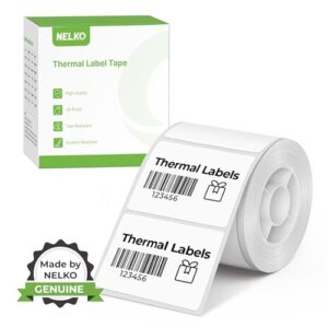 Nelko PM220 Label Maker Tape, 40x30mm, white