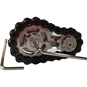 Bike Chain Fidget Spinners, Sprocket Chain Fidget Toy for Ages 5-15, Christmas Stocking Filler Gift For Kids Boys Girls 6 7 8 9 10 11 12 13 Years Old,