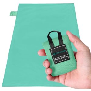Odoland Outdoor Pocket Travel Blanket Beach Mat - Waterproof Sand Proof Beach Blanket, Picnic Mat - Multi Colour and Sizes - Portable Lightweight for