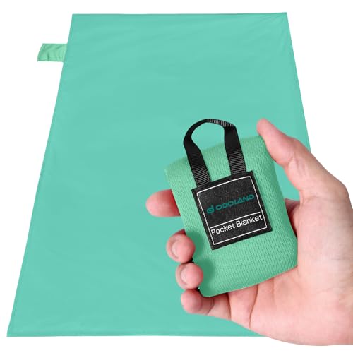 Odoland Outdoor Pocket Travel Blanket Beach Mat - Waterproof Sand Proof Beach Blanket, Picnic Mat - Multi Colour and Sizes - Portable Lightweight for