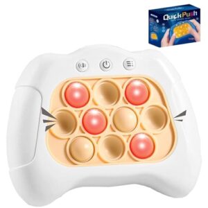Fast Push Pop Game Sensory Fidget Toys, Quick Light Up Popping Game, Handheld Game Machine For Ages 4-8, Christmas Stocking Filler Gift for Kids Boys