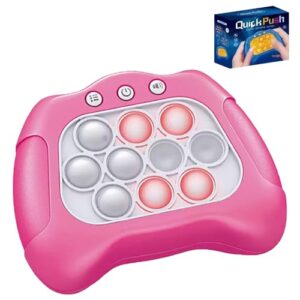 Fast Push Pop Game Sensory Fidget Toys, Quick Light Up Popping Game, Handheld Game Machine For Ages 4-8, Christmas Stocking Filler Gift for Kids Boys