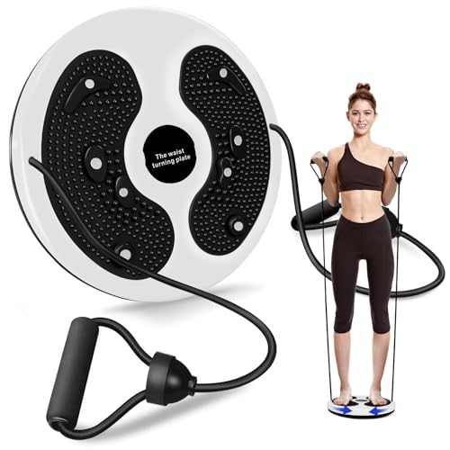 MAIKEHIGH Waist Twist Disc, Waist Slimming Balance Rotating Disc Multi-functional Twist Board Exercise with Massage Foot Sole- Home Fitness Gym Equipm