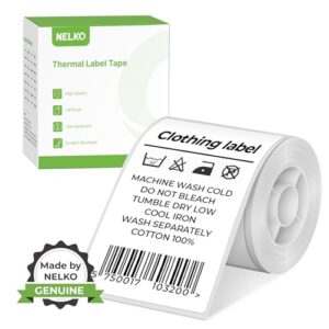 Thermal Labels for Nelko PM220 Label Maker, 2" x 3.15" (50x80mm) Waterproof Multi-Purpose Sticker, 1 Roll of 100 Self-Adhesive Thermal Paper (White)