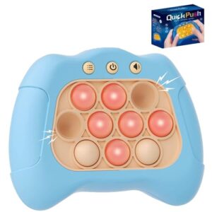 Fast Push Pop Game Sensory Fidget Toys, Quick Light Up Popping Game, Handheld Game Machine For Ages 4-8, Christmas Stocking Filler Gift for Kids Boys
