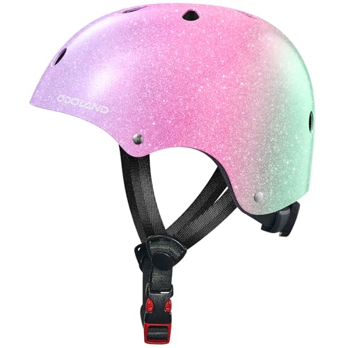 Odoland Kids Bike Helmet for Boys Girls, Adjustable and Ventilated Safety Cycling Helmet for Multi-Sport Protection Kids Age 5-10 for Cycling Skating