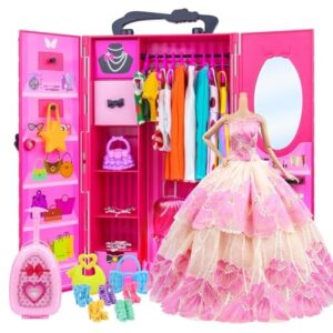 ZITA ELEMENT Lot 101 =1 Closet Wardrobe+1 Suitcase+2 Casual Clothes + 2 Gowns + 2 Swimsuits + 3 Mini Dresses + 10 Necklaces + 10 Shoes + 10 Bags + 10