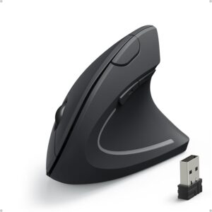 AnkerÂ® 2.4G Wireless Vertical Ergonomic Optical Mouse Vertical Ergonomic Optical Mouse Wireless For Windows and Mac OS USB 800/1200/1600 DPI, 5 Butto