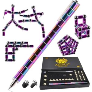 Fidget Magnetic Pen, Decompression Ballpoint Magnet Pen Birthday Gifts for Men Teen, Christmas Stocking Filler Gift For Teenage Boys Girls, Unique Coo