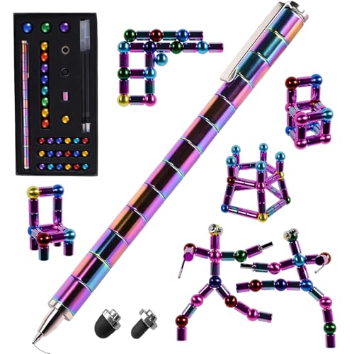 Fidget Magnetic Pen, Decompression Ballpoint Magnet Pen Birthday Gifts for Men Teen, Christmas Stocking Filler Gift For Teenage Boys Girls, Unique Coo