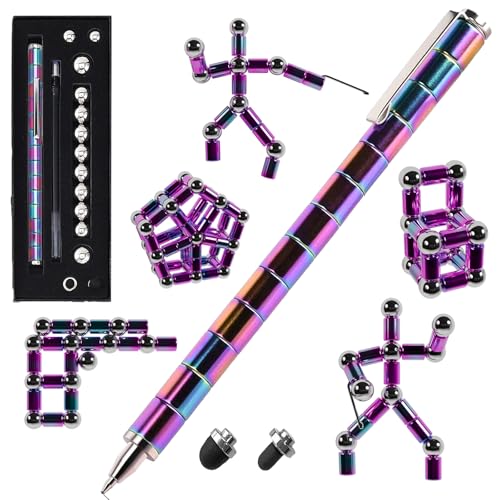 Fidget Magnetic Pen, Decompression Ballpoint Magnet Pen Birthday Gifts for Men Teen, Christmas Stocking Filler Gift For Teenage Boys Girls, Unique Coo