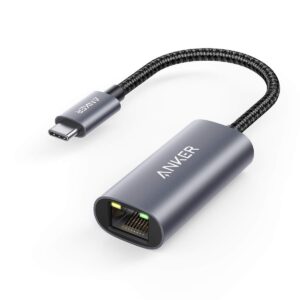 Anker USB C 3.0 to Ethernet Adapter, Portable 1-Gigabit Network Hub, 10/100/1000 Mbps, for MacBook Pro, iPad Pro 2019/2018, ChromeBook, XPS, Galaxy S9