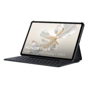 HONOR Pad 9, 12.1-inch Wi-Fi Tablet with Keyboard, 8GB+256GB, 120Hz 2.5K Eye Protection Display, 8 Speakers, Android 13, Space Grey Grey 8+256GB HONOR
