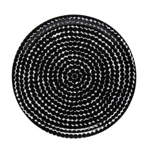 Marimekko Black Räsymatto Plywood Tray